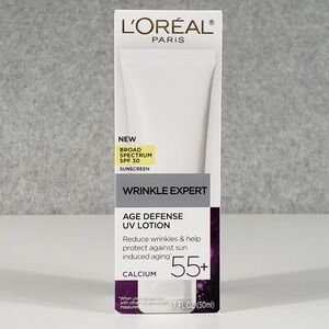 L'Oreal Paris Wrinkle Expert‎ 55+ SPF 30 Calcium Clean Girl Glow NIB 1.7oz